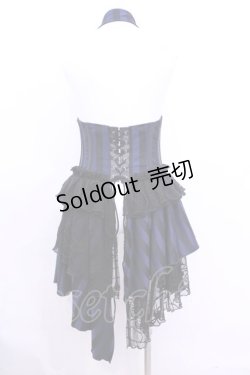 画像5: Qutie Frash / ホルターコルセットベスト  ネイビー×ブラック O-25-11-13-002-QU-JA-OW-OS