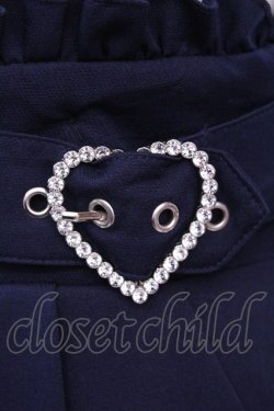 画像2: DearMyLove / 推し色サイドキラキラハートバックルサス付きスカート M ネイビー O-25-11-13-031-EL-SK-OW-OS