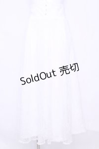 DearMyLoveRose / バックリボンハイウエストフレアスカート M シロ O-25-11-13-033-EL-SK-OW-OS