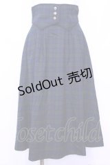 Maison de FLEUR Petite Robe canone / コルセットベルトチェックスカート  グリーン×ネイビー O-25-11-13-037-EL-SK-IG-OS