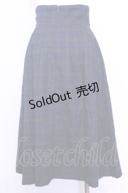 画像3: Maison de FLEUR Petite Robe canone / コルセットベルトチェックスカート  グリーン×ネイビー O-25-11-13-037-EL-SK-IG-OS