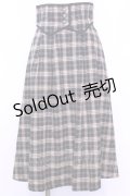 Maison de FLEUR Petite Robe canone / コルセットベルトチェックスカート  クロ×ベージュ O-25-11-13-038-EL-SK-IG-OS