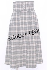 Maison de FLEUR Petite Robe canone / コルセットベルトチェックスカート  クロ×ベージュ O-25-11-13-038-EL-SK-IG-OS