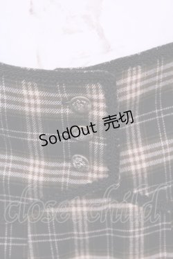 画像2: Maison de FLEUR Petite Robe canone / コルセットベルトチェックスカート  クロ×ベージュ O-25-11-13-038-EL-SK-IG-OS