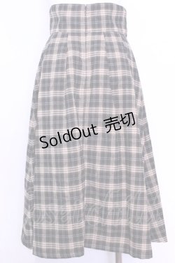 画像3: Maison de FLEUR Petite Robe canone / コルセットベルトチェックスカート  クロ×ベージュ O-25-11-13-038-EL-SK-IG-OS