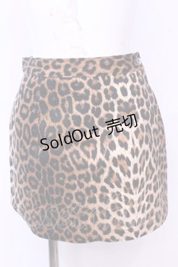 画像1: SEXY DYNAMITE LONDON / レオパード台形スカート Ｓ ブラウン O-25-11-13-039-PU-SK-IG-OS