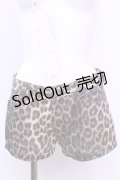 SEXY DYNAMITE LONDON (CHOICE) / レオパードホットパンツ Ｍ ブラウン O-25-11-13-040-PU-PA-IG-OS