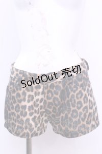 SEXY DYNAMITE LONDON (CHOICE) / レオパードホットパンツ Ｍ ブラウン O-25-11-13-040-PU-PA-IG-OS