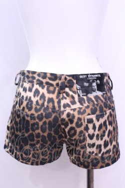 画像2: SEXY DYNAMITE LONDON (CHOICE) / レオパードホットパンツ Ｍ ブラウン O-25-11-13-040-PU-PA-IG-OS