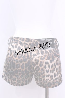 画像2: SEXY DYNAMITE LONDON (CHOICE) / レオパードホットパンツ Ｍ ブラウン O-25-11-13-040-PU-PA-IG-OS