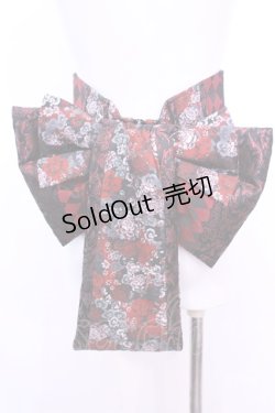 画像1: Qutie Frash / 花魁帯コルセット  レッド×ブラック O-25-11-13-003-QU-TO-OW-OS