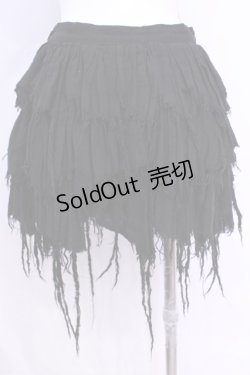 画像3: STIGMATA / カットオフランダムガーゼミニスカート Ｓ ブラック O-25-11-13-041-GO-SK-IG-OS