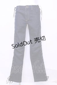 HYSTERIC GLAMOUR / サイドレースアップデニムパンツ Ｍ インディゴ O-25-11-13-042-PU-PA-IG-OS