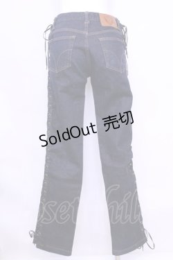 画像3: HYSTERIC GLAMOUR / サイドレースアップデニムパンツ Ｍ インディゴ O-25-11-13-042-PU-PA-IG-OS