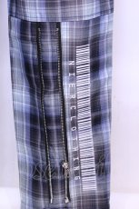 画像3: 【SALE】NieR CLOTHING / 4POCKET TWO-TONE CHECKED PANTS　パンツ F ブラック×サックス O-25-11-13-044-PU-PA-OW-ZT453 (3)