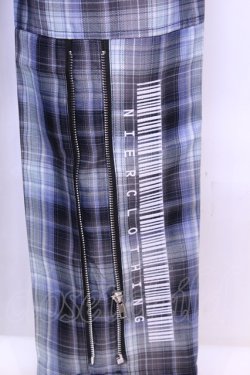 画像3: NieR Clothing / 4POCKET TWO-TONE CHECKED PANTS　パンツ F ブラック×サックス O-25-11-13-044-PU-PA-OW-OS