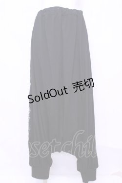 画像1: 【SALE】SEX POT ReVeNGe / SIDE　LINE　LOOSEサルエルパンツ  ブラック O-25-11-13-046-SP-PA-IG-ZT039
