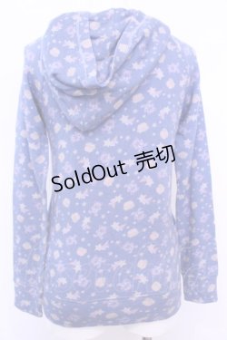 画像3: HYSTERIC GLAMOUR / ファックベア総柄パーカー  ブルー O-25-11-13-049-PU-TO-IG-OS