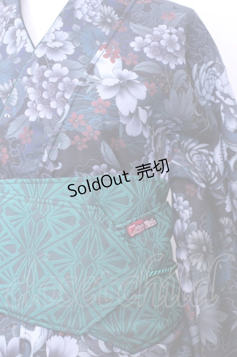 画像2: Qutie Frash / 2025 浴衣3点SET  グリーン O-25-11-13-001-QU-OP-OW-OS (2)