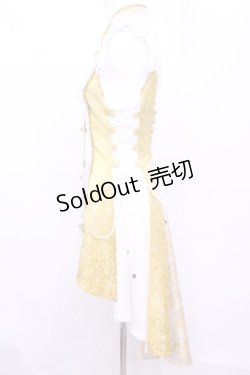 画像3: Qutie Frash / 胸開きチャイナワンピ  イエロー O-25-11-13-005-QU-OP-OW-OS