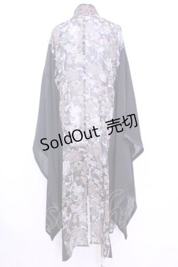 画像4: Qutie Frash / チャイナ着物ロングカーデ  ブラウン O-25-11-13-006-QU-JA-OW-OS