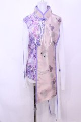 Qutie Frash / チャイナチュニック  ライトパープル O-25-11-13-007-QU-TO-OW-OS