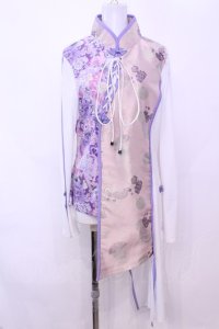 Qutie Frash / チャイナチュニック  ライトパープル O-25-11-13-007-QU-TO-OW-OS