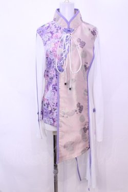 画像1: Qutie Frash / チャイナチュニック  ライトパープル O-25-11-13-007-QU-TO-OW-OS