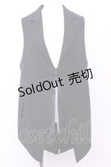 Qutie Frash / テーラードジレ  ブラック（無地） O-25-11-13-013-QU-TO-OW-OS