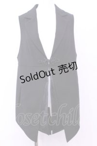 Qutie Frash / テーラードジレ  ブラック（無地） O-25-11-13-013-QU-TO-OW-OS