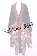 Qutie Frash / 着物ロングカーデ  レッド O-25-11-13-014-QU-JA-OW-OS