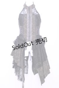 Qutie Frash / ホルターコルセットベスト  カーキ×カモフラージュ O-25-11-13-016-QU-JA-OW-OS