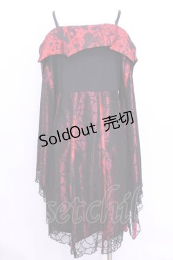 画像4: Qutie Frash / オフショル蝙蝠カーディガン  レッド O-25-11-13-018-QU-TO-OW-OS