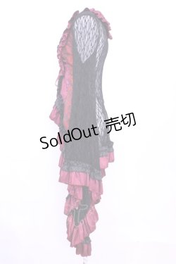 画像2: Qutie Frash / レースカーディガン  ブラック×レッド O-25-11-13-019-QU-TO-OW-OS