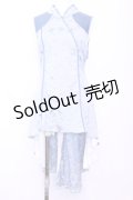 Qutie Frash / チャイナワンピ  ライトブルー O-25-11-13-021-QU-OP-OW-ZI