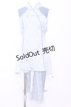 画像1: Qutie Frash / チャイナワンピ  ライトブルー O-25-11-13-021-QU-OP-OW-ZI