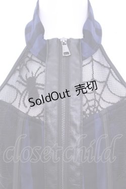 画像2: Qutie Frash / ホルターコルセットベスト  ネイビー×ブラック O-25-11-13-002-QU-JA-OW-OS