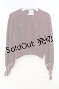 Maison de FLEUR Petite Robe canone / ダブルボタンカーディガン Ｓ ボルドー O-25-11-14-024-EL-TO-IG-OS