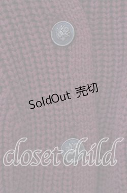 画像2: Maison de FLEUR Petite Robe canone / ダブルボタンカーディガン Ｓ ボルドー O-25-11-14-024-EL-TO-IG-OS