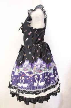 画像4: metamorphose / スワンレイクフリルジャンパースカート  クロ O-25-11-14-003-ME-OP-OW-OS