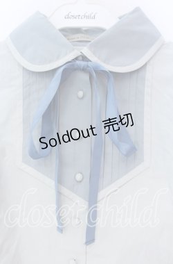 画像2: Maison de FLEUR Petite Robe canone / 袖切り替えブラウス Ｍ サックス O-25-11-14-025-EL-BL-IG-ZT250