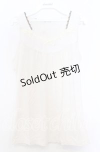 axes femme / BACKリボンタンクトップ  オフ O-25-11-14-027-AX-TO-IG-OS