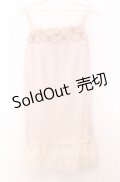axes femme / フラワーレースキャミソール  ピンクベージュ O-25-11-14-029-AX-TO-IG-OS