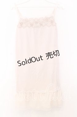 画像1: axes femme / フラワーレースキャミソール  ピンクベージュ O-25-11-14-029-AX-TO-IG-OS