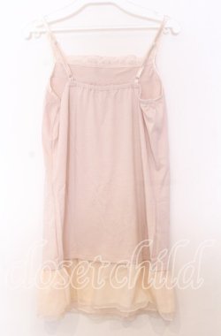 画像2: axes femme / フラワーレースキャミソール  ピンクベージュ O-25-11-14-029-AX-TO-IG-OS