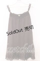 axes femme / ストーンパール配色キャミソール  ブラウン O-25-11-14-033-AX-TO-IG-OS