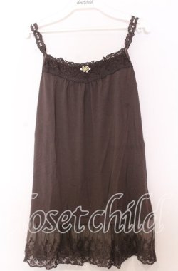 画像1: axes femme / ストーンパール配色キャミソール  ブラウン O-25-11-14-033-AX-TO-IG-OS