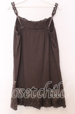 画像2: axes femme / ストーンパール配色キャミソール  ブラウン O-25-11-14-033-AX-TO-IG-OS