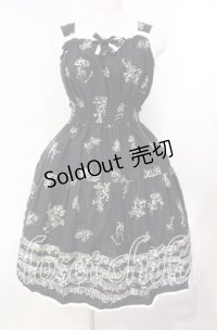 Innocent World / 楽器柄トーションレースジャンパースカート  クロ O-25-11-14-004-IW-OP-OW-OS