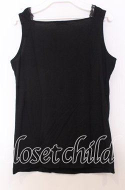 画像2: axes femme / フラワーレースタンクトップ  クロ O-25-11-14-034-AX-TO-IG-OS